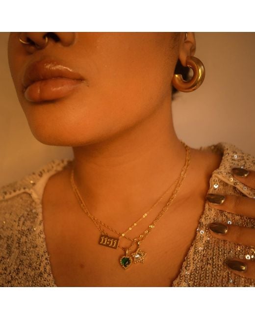 Superdivajewellery Metallic Star Crystal Necklace