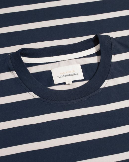 Far Afield Blue Breton Stripe T-Shirt for men