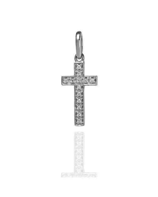 Kaizarin White Diamond Studded Mm Cross Pendant