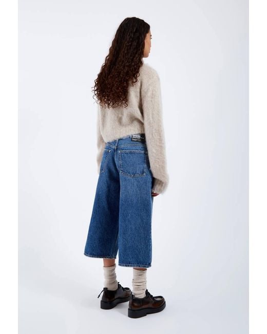 Dr. Denim Blue Dace Mid Wide Capri