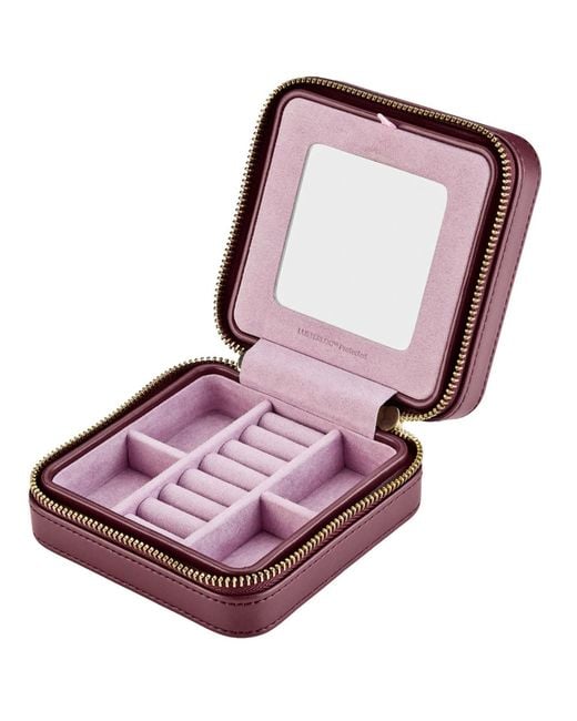 Wolf Red Liberty Small Travel Jewellery Zip Case