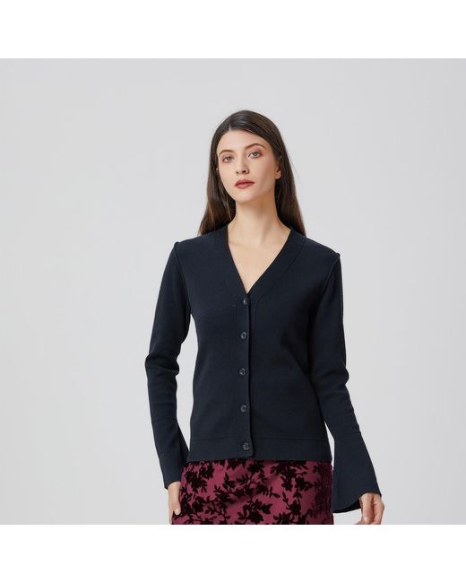 Smart and Joy Black V Neckline Cardigan