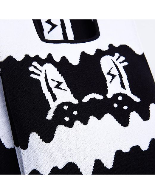 Atacz Black Bazzer Tote Rabbit S