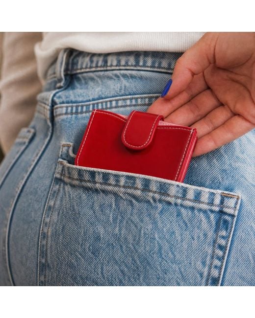 Jurgi Brand Red Accordion Wallet