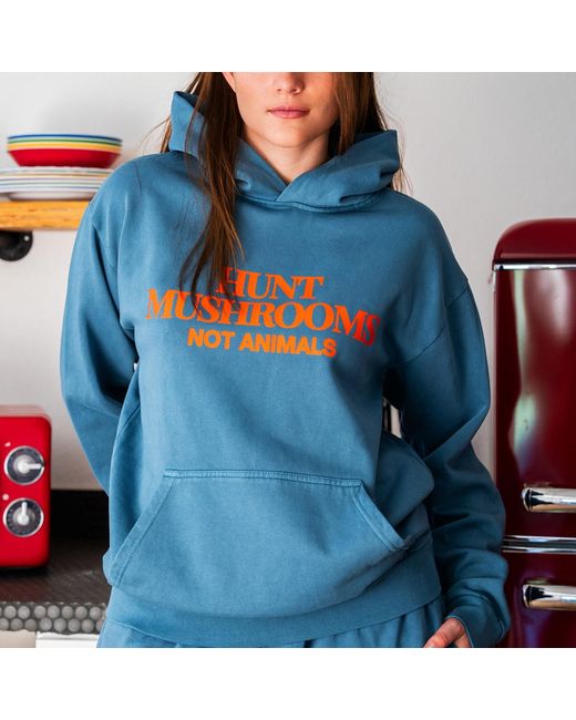 Dont Eat the Homies Black Hunt Mushrooms Hoodie for men