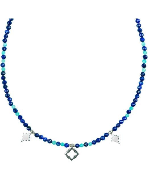 Charlotte's Web Jewellery Essaouira Blues Beaded Necklace
