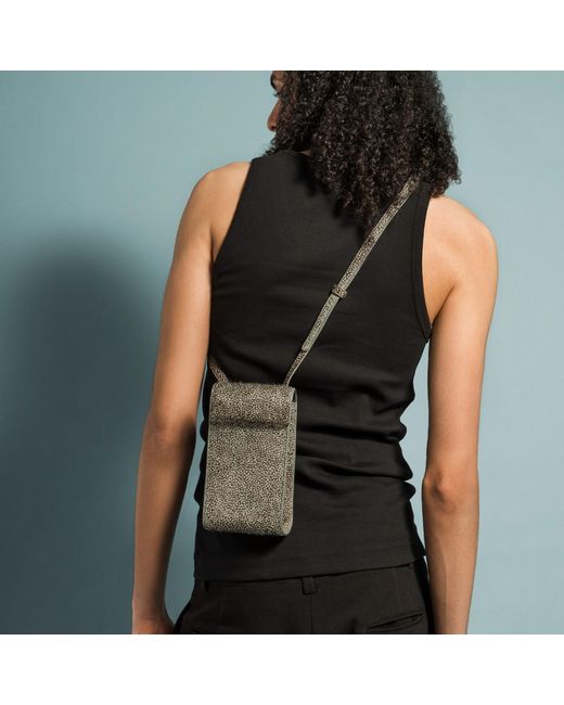 godi. Green Handmade Cow Hair Crossbody Essentials Bag – Patterned Phone Bag