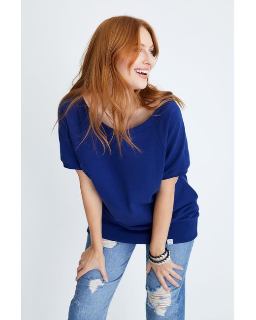 LOVETRUST Blue Lana Sweatshirt Tunic