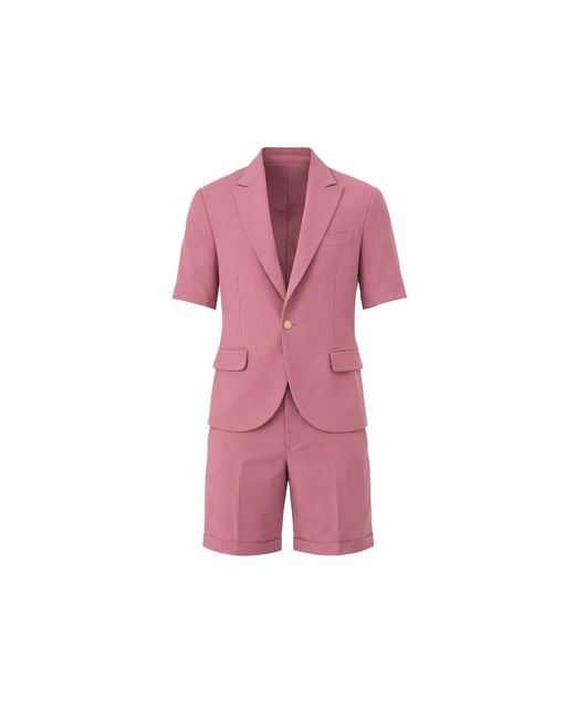 Maui X Lolita Pink Gio Dusty Rose Tailored Short Set for men