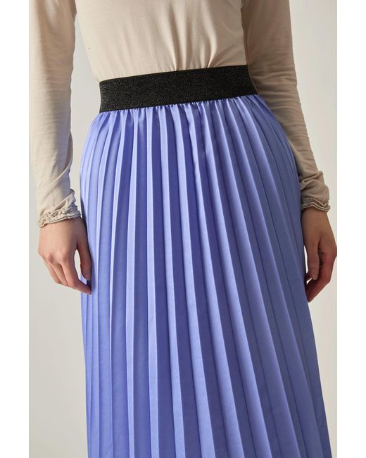 James Lakeland Purple Lilac Pleated Maxi Skirt