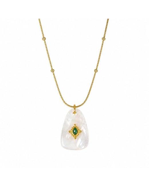 Ormiro Blue Elements Gemstone Talisman Necklace