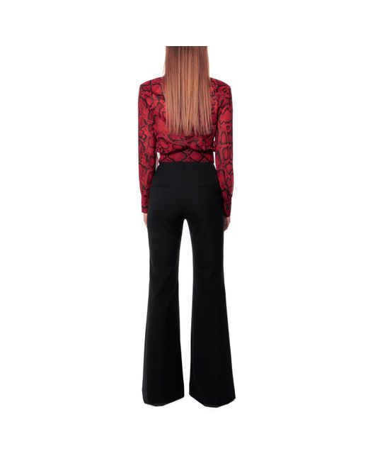 AGGI by HALEWSKI Red Harriet Chilli Pepper Blouse With Animal Pattern