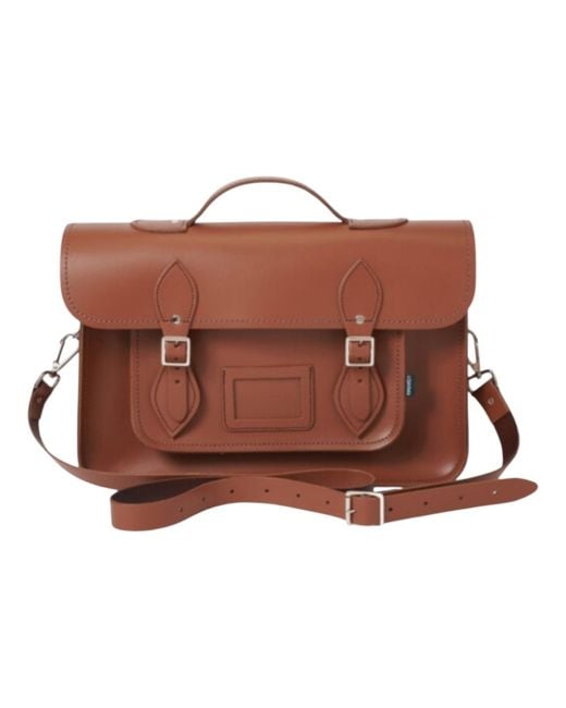 Zatchels Brown Handmade Leather Backpack Satchel