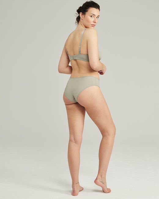Nudea Pink The Stretch Mid Rise Bikini Brief Bundle Three Pack