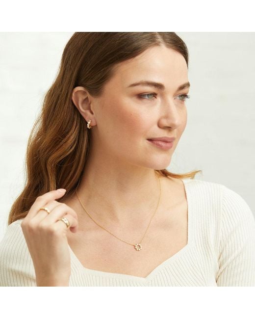 Auree Jewellery Metallic Ortigia Mini Moissanite & Vermeil Necklace