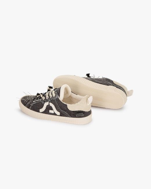 Springa | Unique Vulcanized Sneakers Italian Handmade Brown Wavy Olona Sneakers for men