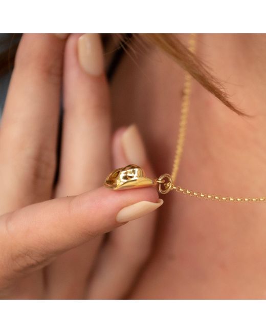 Scream Pretty Metallic Cowboy Hat Charm Necklace
