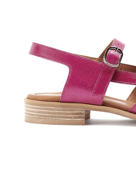 Naguisa Purple Flat Sandals