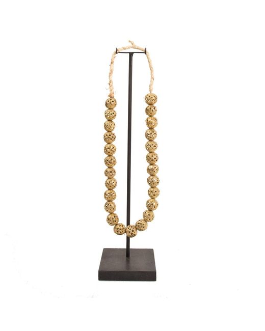 Botanical Boys Metallic Bronze Baule Necklace One One One A