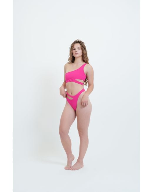 Haus of Mclees Pink Reversible Ace Bikini