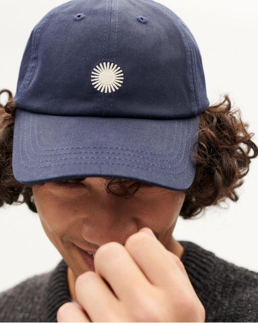 Thinking Mu Blue Contrast Chris Cap for men