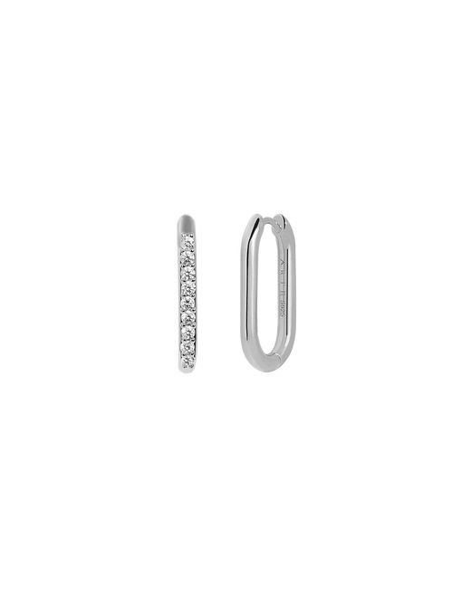Arte Madrid Metallic Toggle Convertible Hoop Earrings