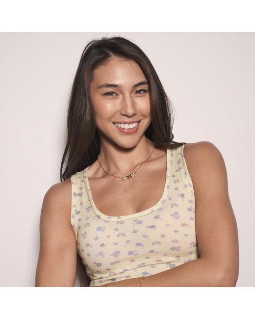 Cloud Haven Yellow Ditsy Floral Tank