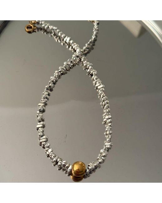 Larsuu Metallic Orbit Hematite Necklace
