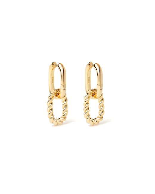 Freqnc Atelier Metallic Baddie Convertible Twist Hoop Earrings