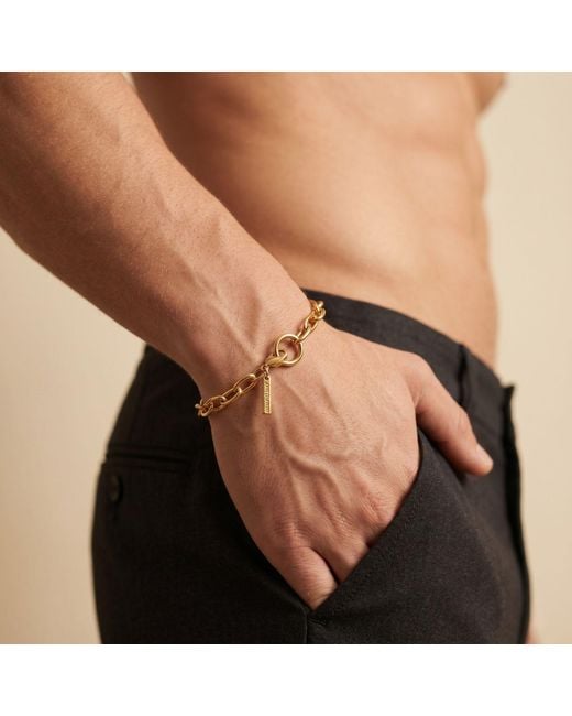 Jaredjamin Metallic Chain Reaction Bracelet for men