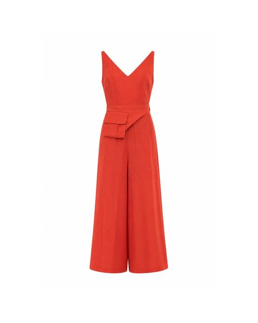Mirimalist Red Onyx Loose Jumpsuit