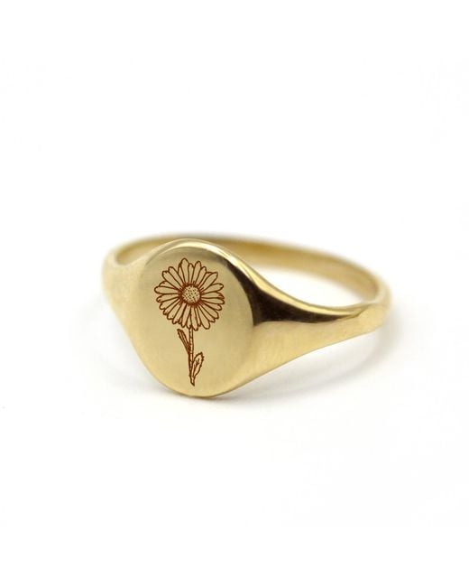 VicStoneNYC Fine Jewelry Metallic April Daisy Flower Ring