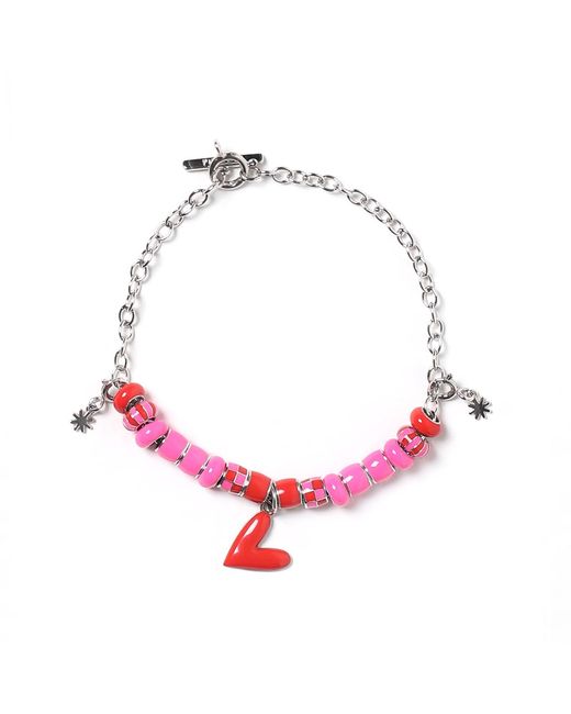 Pinnole Red I Love You Charm Bracelet