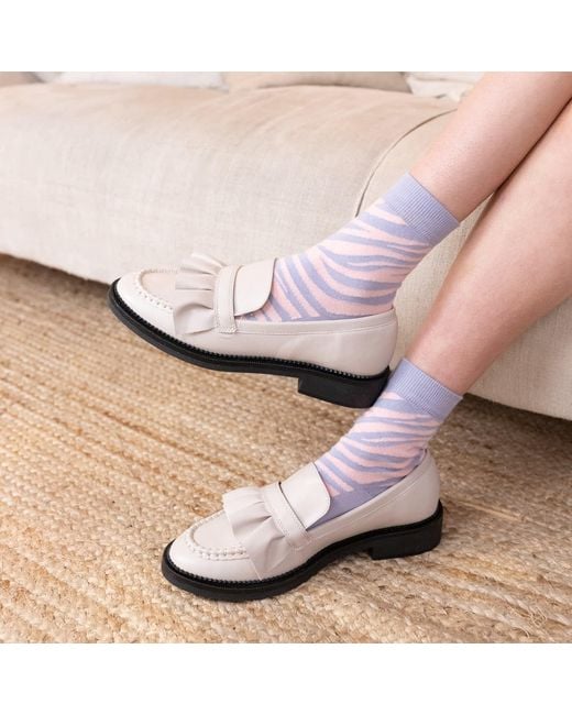 Peper Harow - Made in England Blue Zebra & Snowflake Socks Bundle