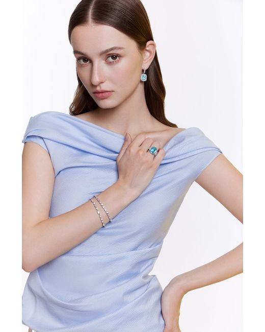 Arte Madrid Metallic Gemma Tennis Bracelet