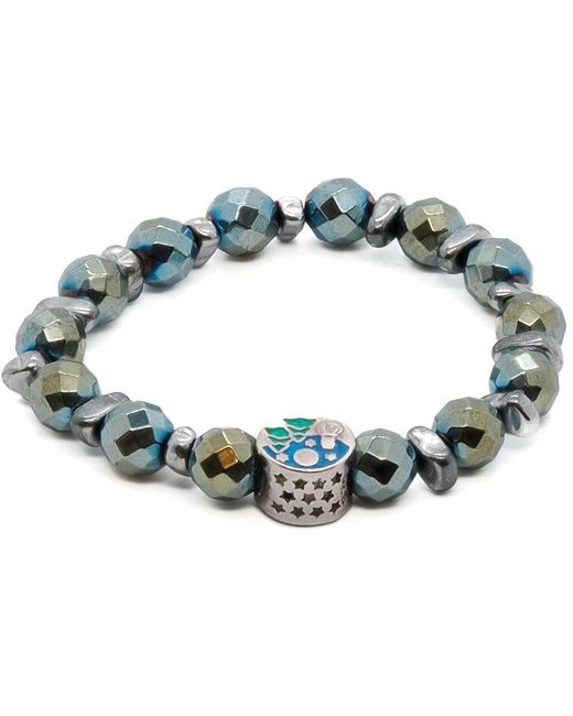 Ebru Jewelry Blue Hematite Energy Bracelet