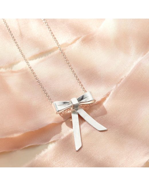 Posh Totty Designs Metallic Sterling Bow Charm Necklace