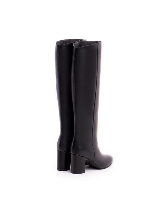 The 5Th Element Black Runa Leather Slouch Boots