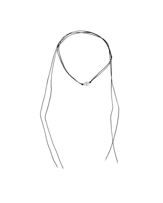Saachi Black Hamsa Pendant Wrap Choker
