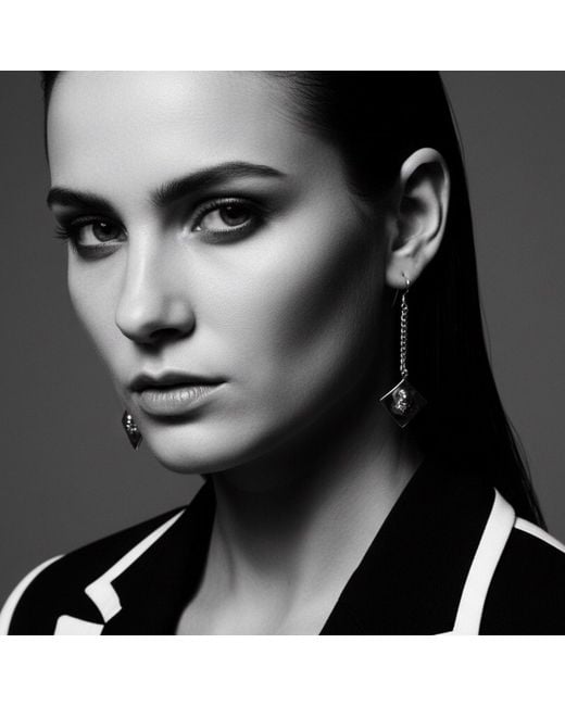 Tg-Jewellery by Tamara Gervasio White Sterling Skull Dangle Earrings – Handmade Gothic Style