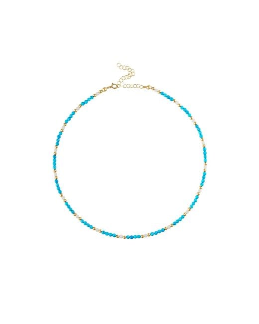 Olivia Le Blue Mykonos Beaded Necklace