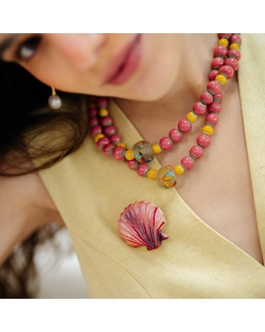 Sunset Magic Studio Red Coral Shell