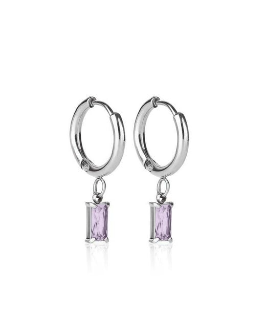 Evie Jewelry Metallic Luxe Tanzanite Drop Huggie Earrings