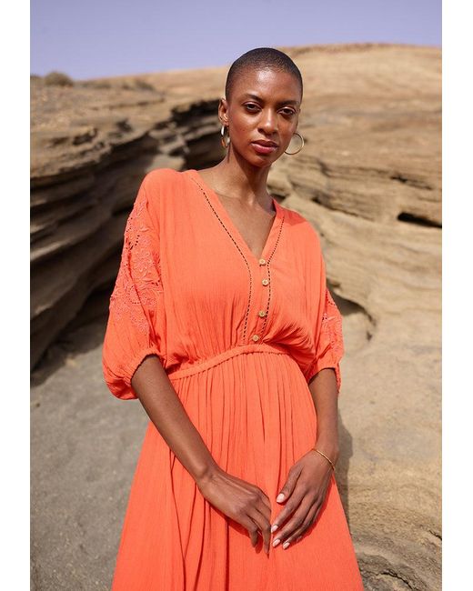 Raffya Somerton Embroidered Maxi Dress