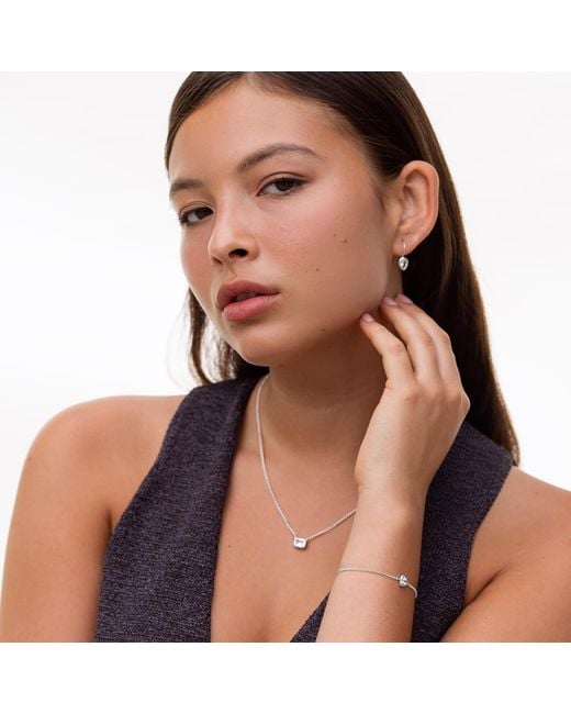 Dower & Hall White Pear Topaz Earrings