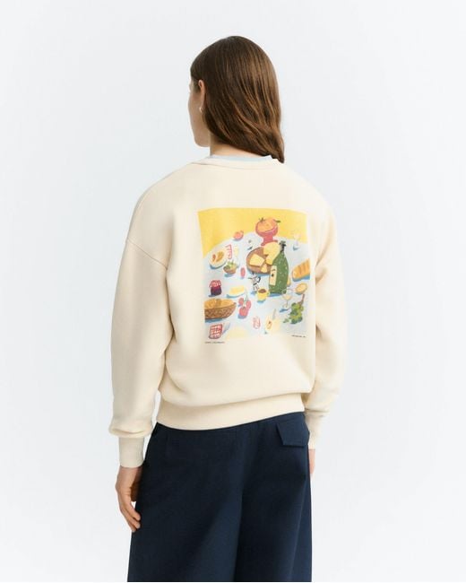 Thinking Mu White Costumbres Jodie Sweatshirt