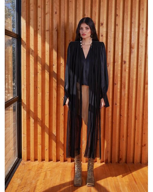 Cansu Xi Black Hera Blouse