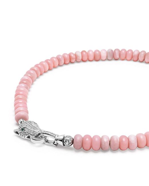Nialaya Red Opal Choker With Panther Head