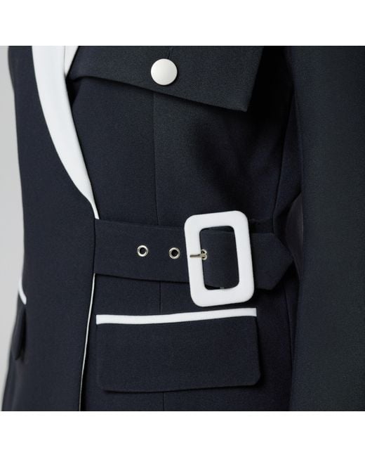 Smart and Joy Black Bi-Color Tailor Jacket