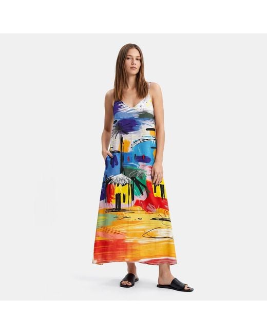 Aloha From Deer Blue Sunset Street Maxi Dress